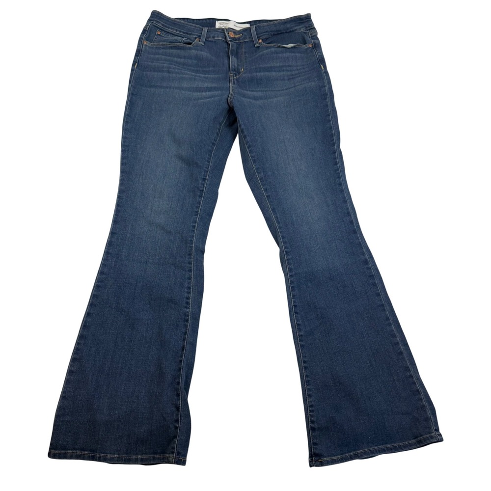 Signature by Levi Strauss Womens Mid Rise Bootcut Jeans Medium Wash Blue Stretch